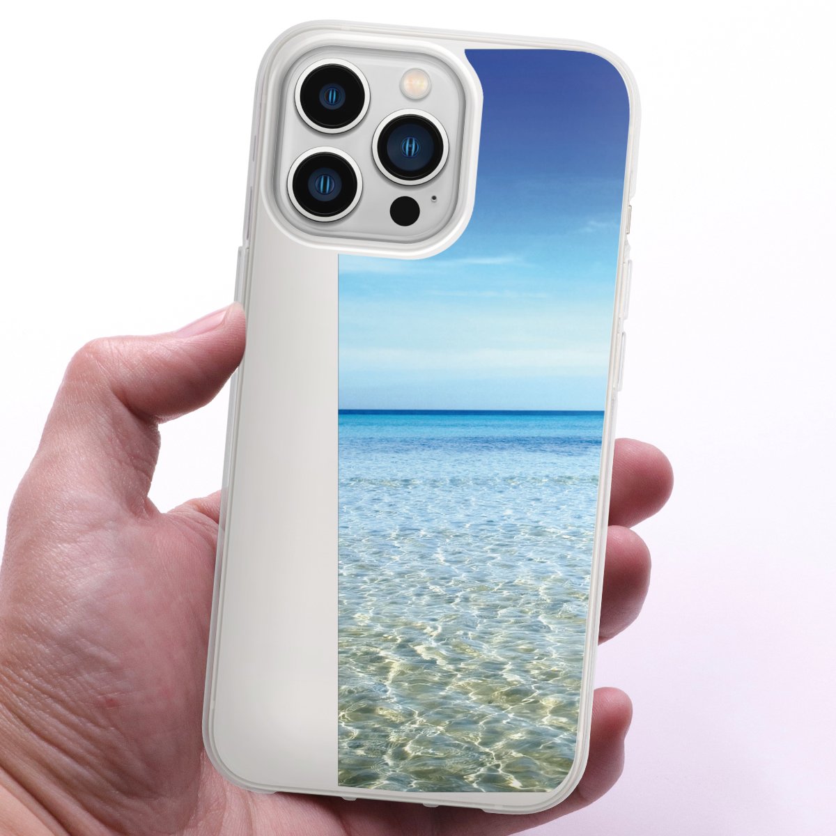 iPhone 13 Pro Handy Silikon Hülle Case transparent Handyhülle Urlaub Sky Ocean Silikon Case