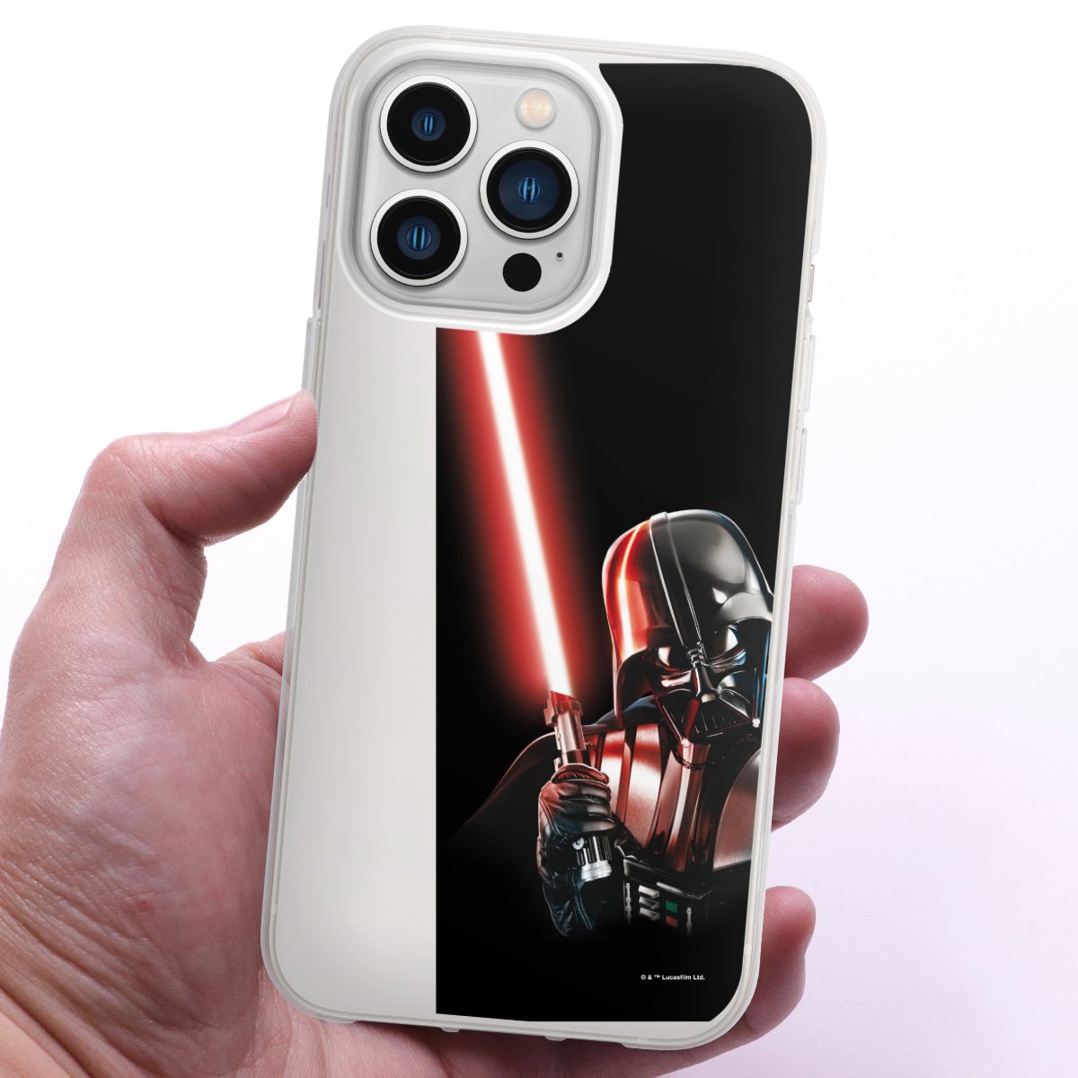 iPhone 13 Pro Handy Silikon Hülle Case transparent Handyhülle Star Wars Merchandise Darth Vader Silikon Case