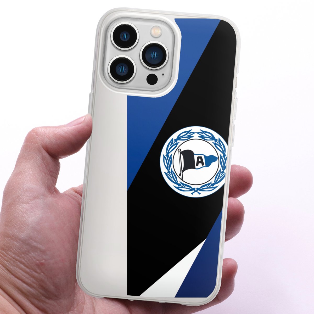 iPhone 13 Pro Handy Silikon Hülle Case transparent Handyhülle Official Licensed Product Arminia Bielefeld Dsc Silikon Case