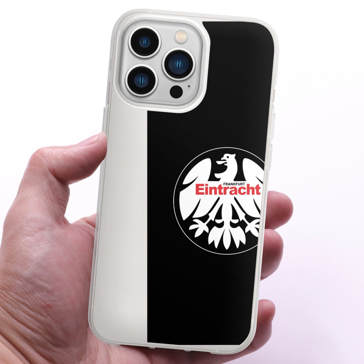 iPhone 13 Pro Handy Silikon Hülle Case transparent Handyhülle Official Licensed Product Eintracht Frankfurt Sge Silikon Case