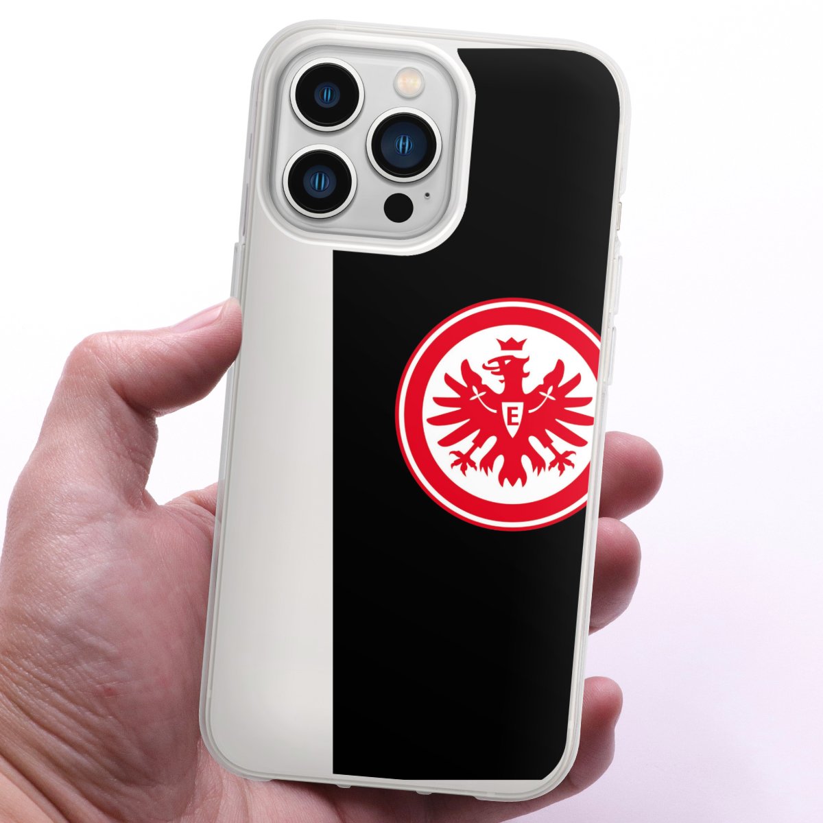 iPhone 13 Pro Handy Silikon Hülle Case transparent Handyhülle Eintracht Frankfurt Sge Eagle Silikon Case