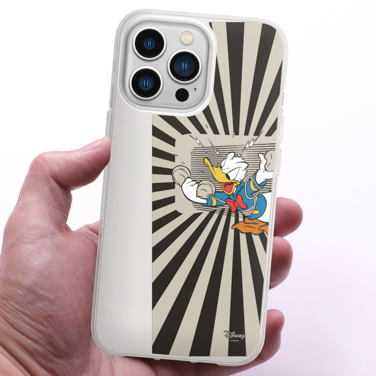 iPhone 13 Pro Handy Silikon Hülle Case transparent Handyhülle Donald Duck Disney Official Licensed Product Silikon Case