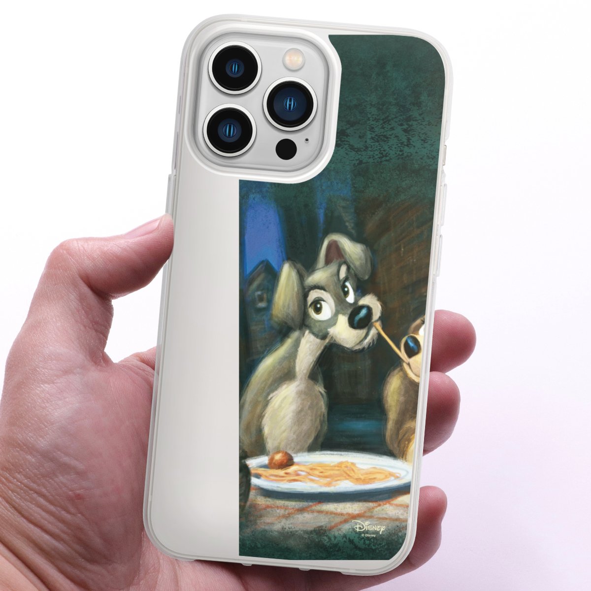 iPhone 13 Pro Handy Silikon Hülle Case transparent Handyhülle Lady And The Tramp Official Licensed Product Disney Silikon Case