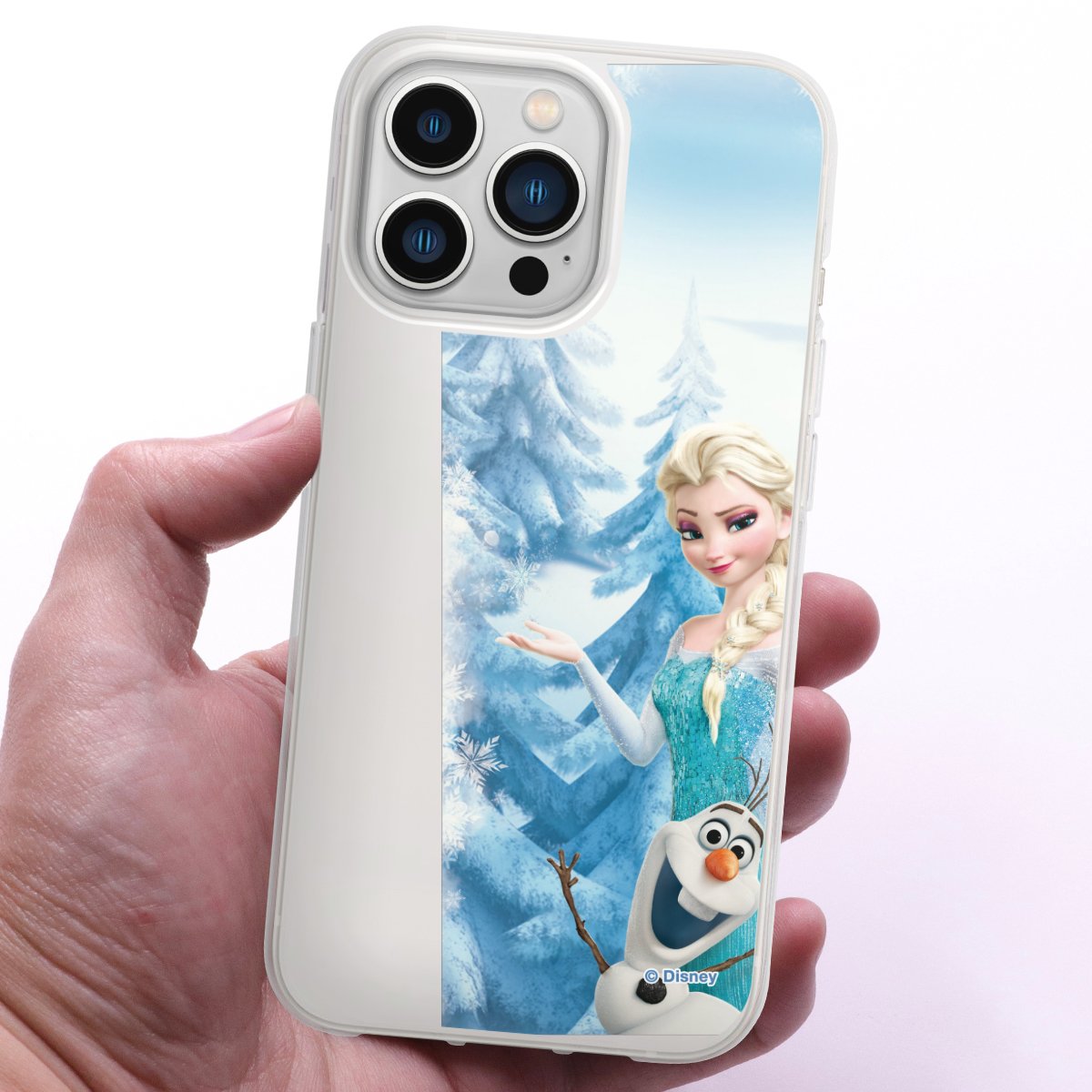 iPhone 13 Pro Handy Silikon Hülle Case transparent Handyhülle Official Licensed Product Frozen Elsa Disney Silikon Case