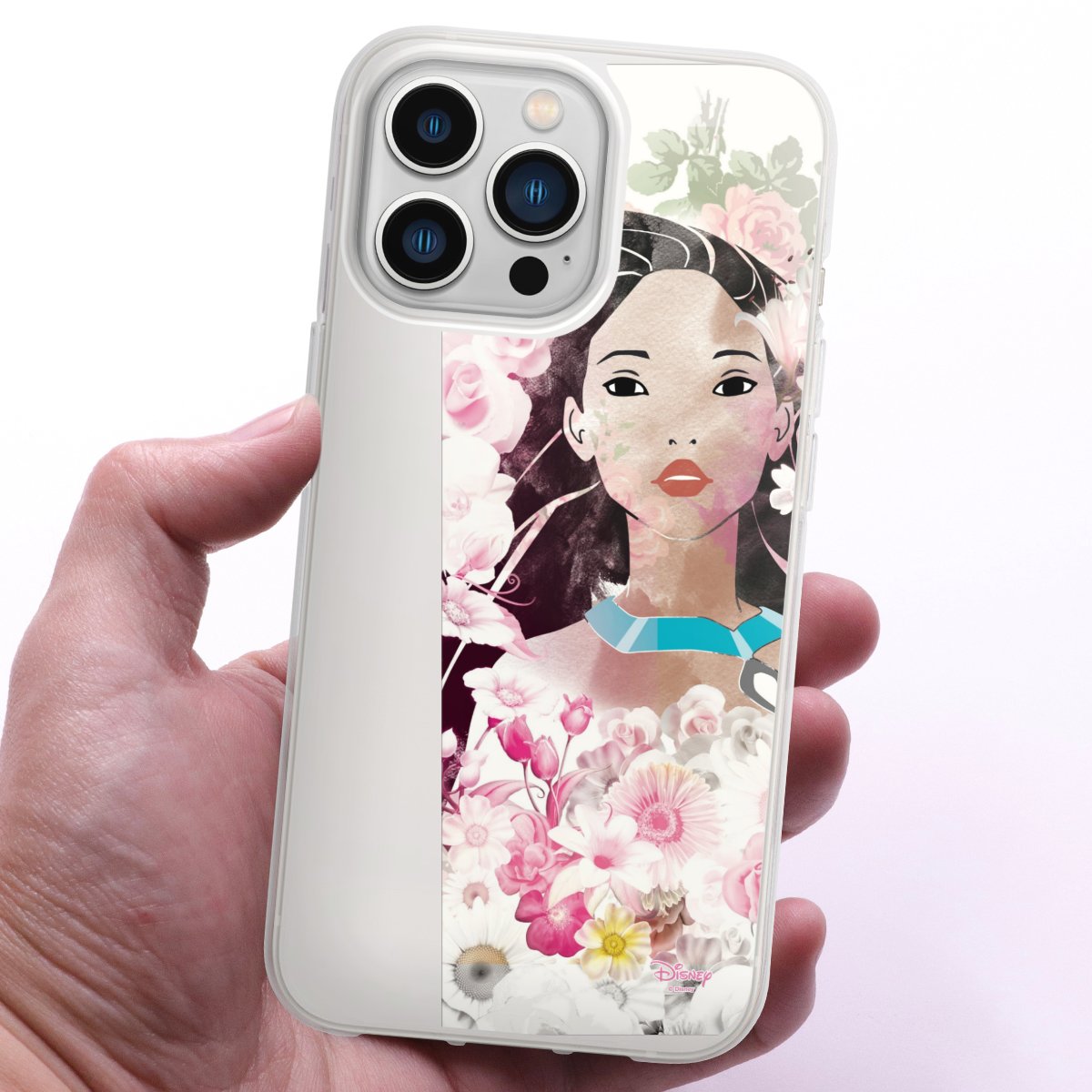 iPhone 13 Pro Handy Silikon Hülle Case transparent Handyhülle Pocahontas Official Licensed Product Disney Silikon Case