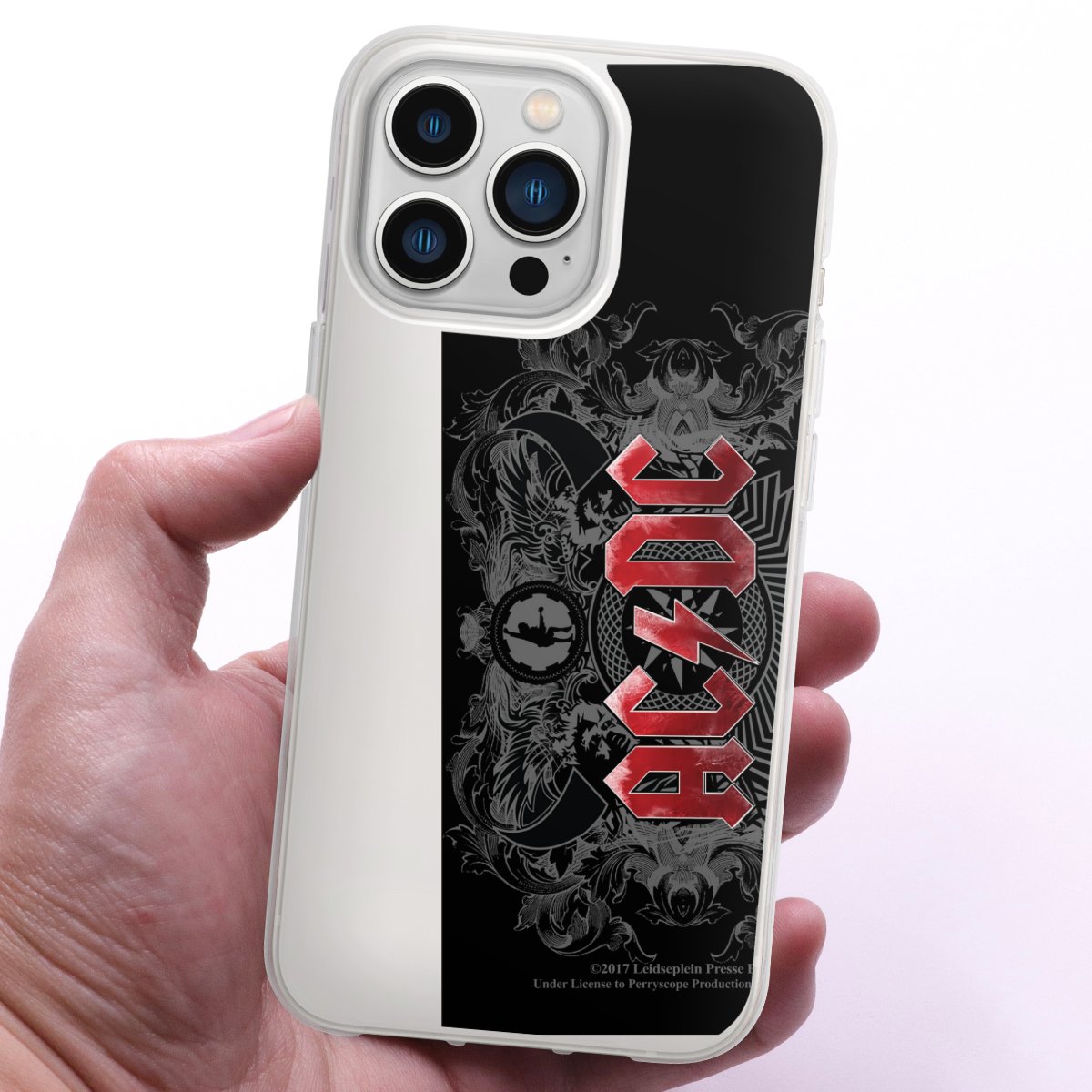 iPhone 13 Pro Handy Silikon Hülle Case transparent Handyhülle Merchandise Black Ice Acdc Silikon Case