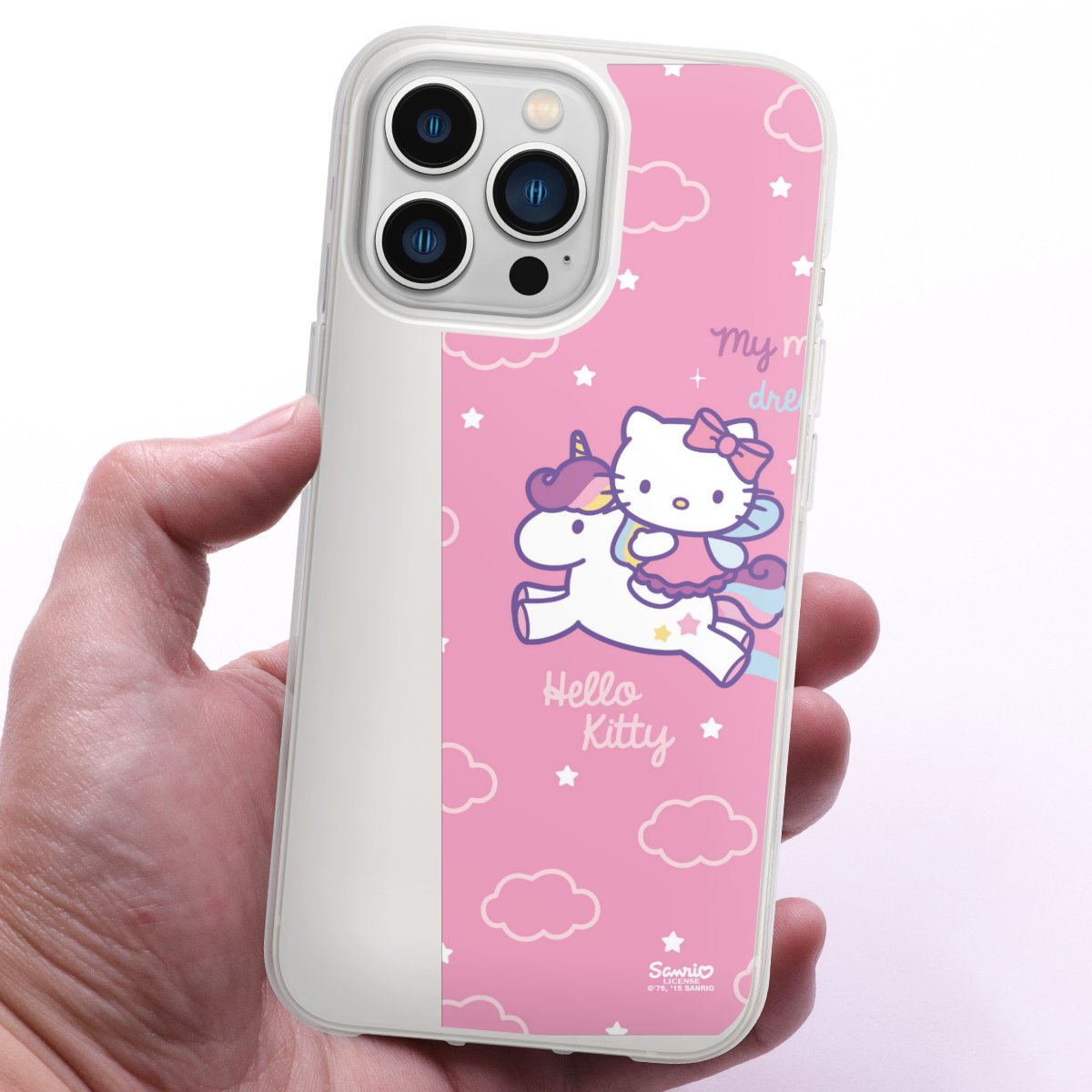 iPhone 13 Pro Handy Silikon Hülle Case transparent Handyhülle Einhorn Official Licensed Product Hello Kitty Silikon Case