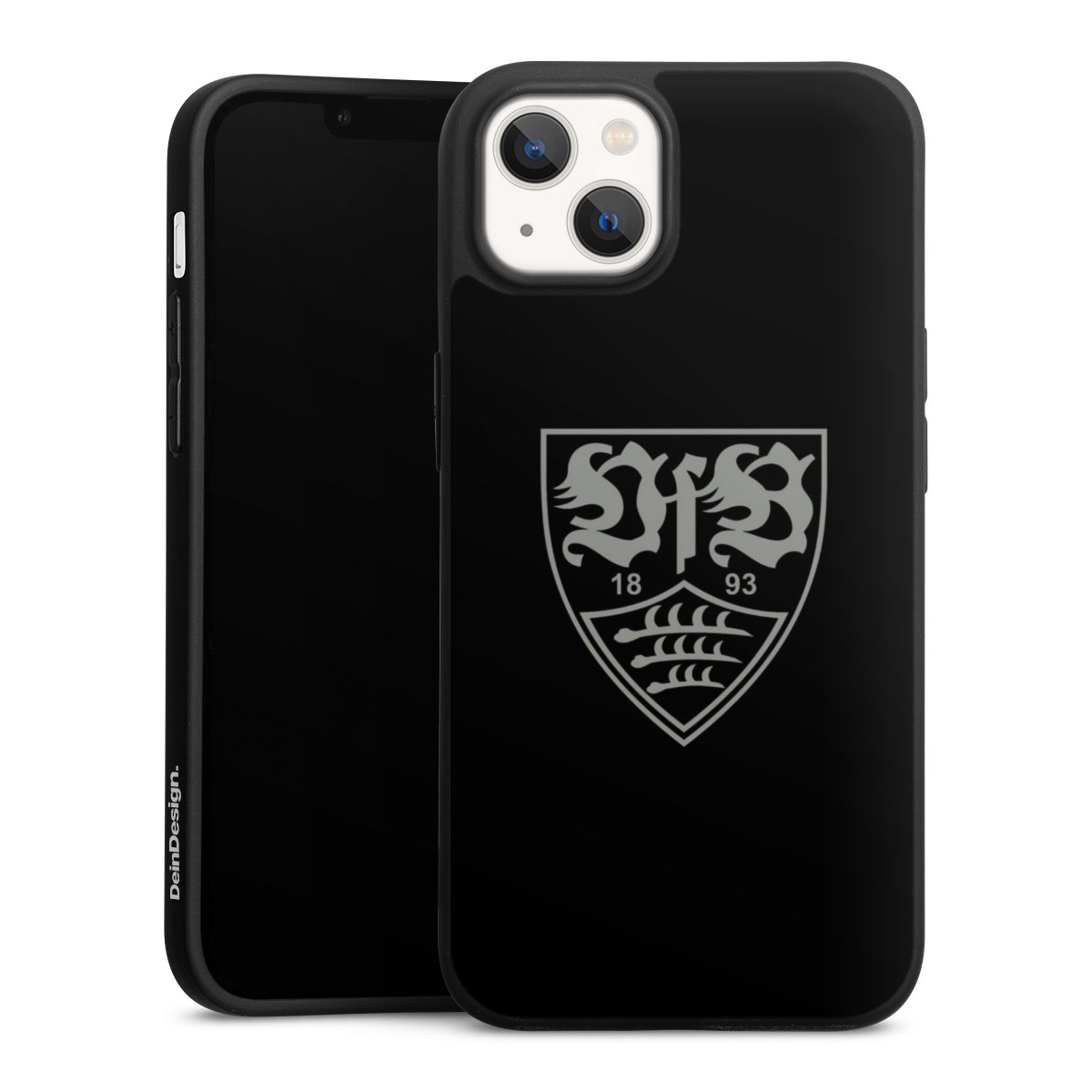 iPhone 13 Handy Premium Silikon Hülle Handyhülle schwarz Case Official Licensed Product Vfb Stuttgart Silikon Premium Case