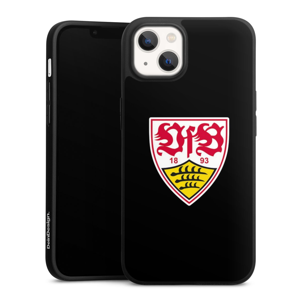 iPhone 13 Handy Premium Silikon Hülle Handyhülle schwarz Case Vfb Stuttgart Official Licensed Product Coat Of Arms Silikon Premium Case