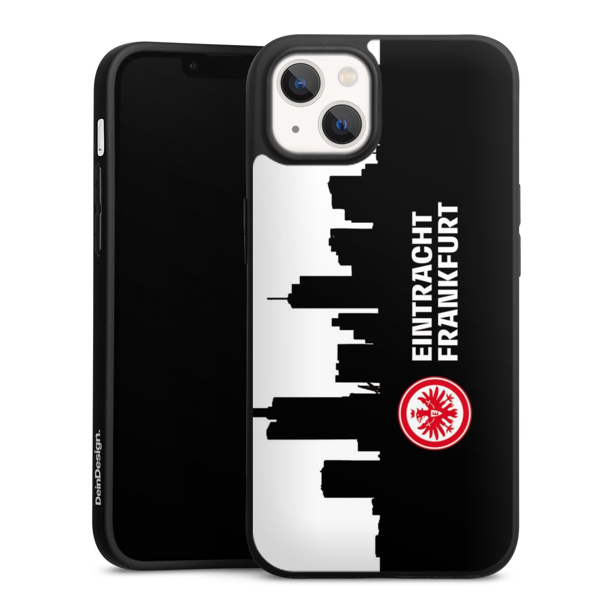 iPhone 13 Handy Premium Silikon Hülle Handyhülle schwarz Case Sge Eintracht Frankfurt Official Licensed Product Silikon Premium Case