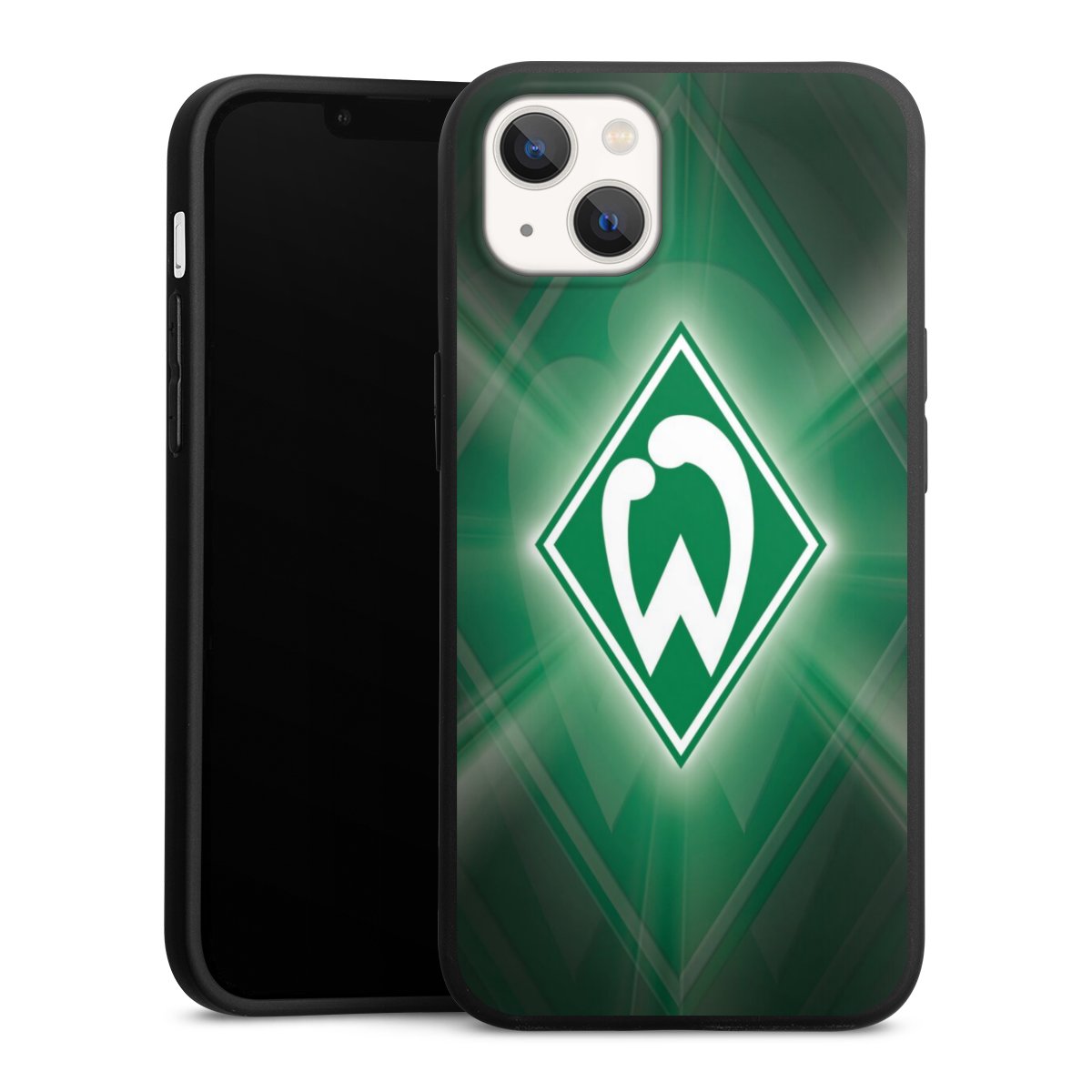 iPhone 13 Handy Premium Silikon Hülle Handyhülle schwarz Case Sv Werder Bremen Official Licensed Product Coat Of Arms Silikon Premium Case