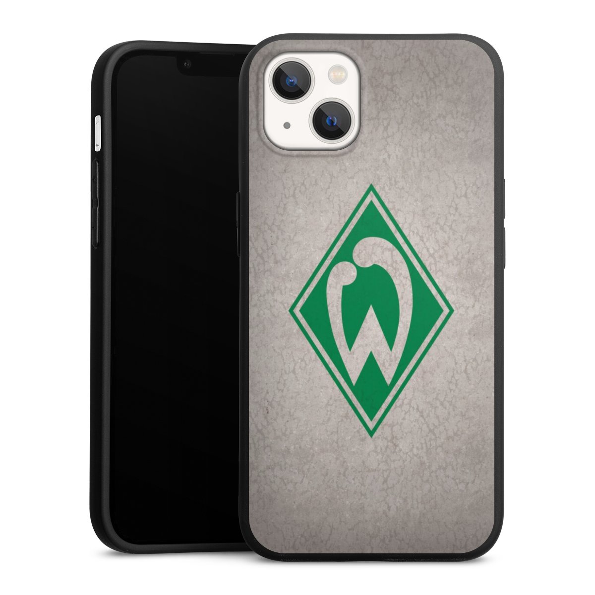 iPhone 13 Handy Premium Silikon Hülle Handyhülle schwarz Case Sv Werder Bremen Concrete Official Licensed Product Silikon Premium Case