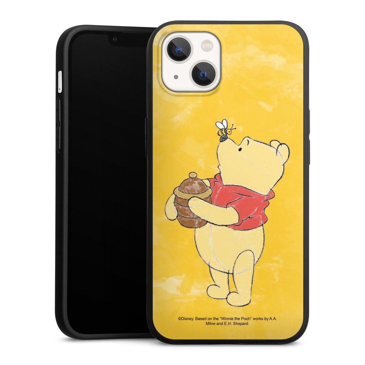 iPhone 13 Handy Premium Silikon Hülle Handyhülle schwarz Case Official Licensed Product Winnie The Pooh Disney Silikon Premium Case