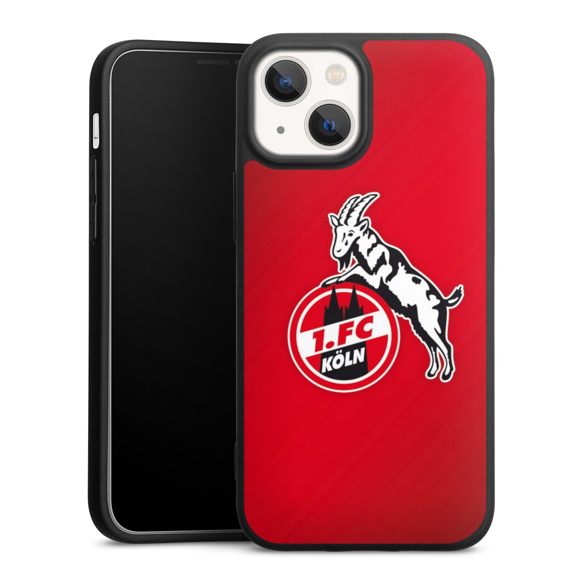 iPhone 13 Mini Handy Premium Silikon Hülle Handyhülle schwarz Case Official Licensed Product Effzeh 1. Fc Köln Silikon Premium Case