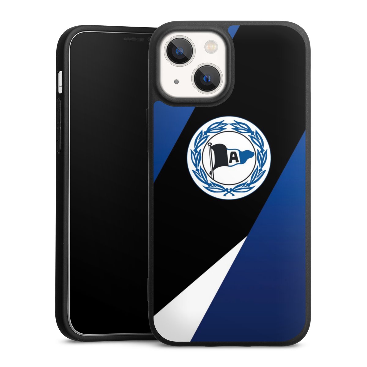 iPhone 13 Mini Handy Premium Silikon Hülle Handyhülle schwarz Case Official Licensed Product Arminia Bielefeld Dsc Silikon Premium Case