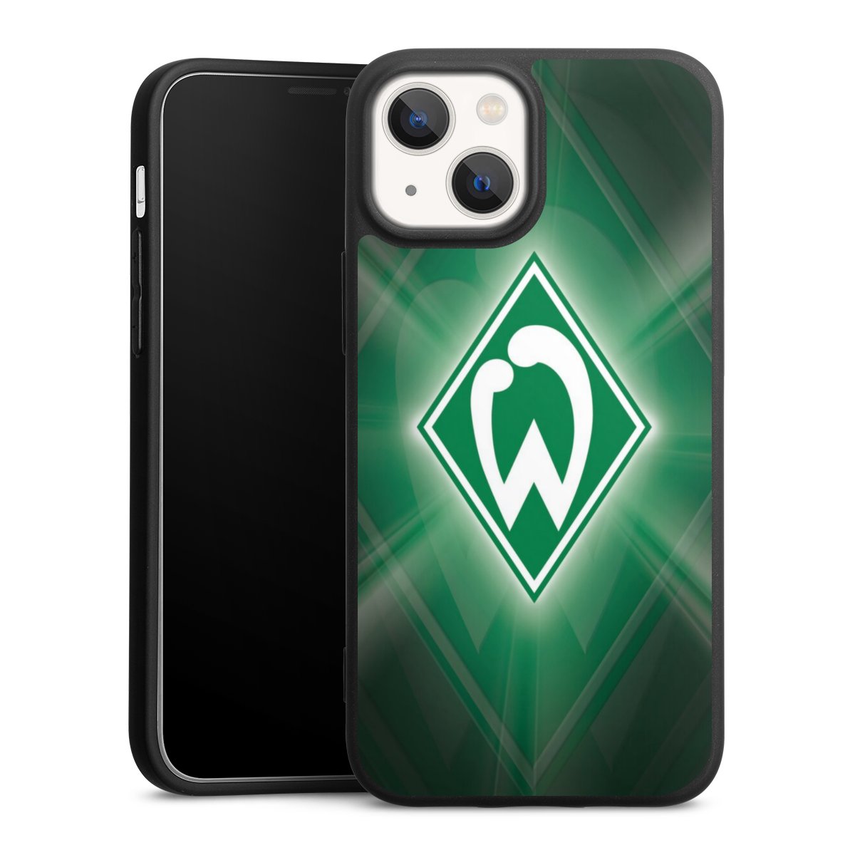 iPhone 13 Mini Handy Premium Silikon Hülle Handyhülle schwarz Case Sv Werder Bremen Official Licensed Product Coat Of Arms Silikon Premium Case