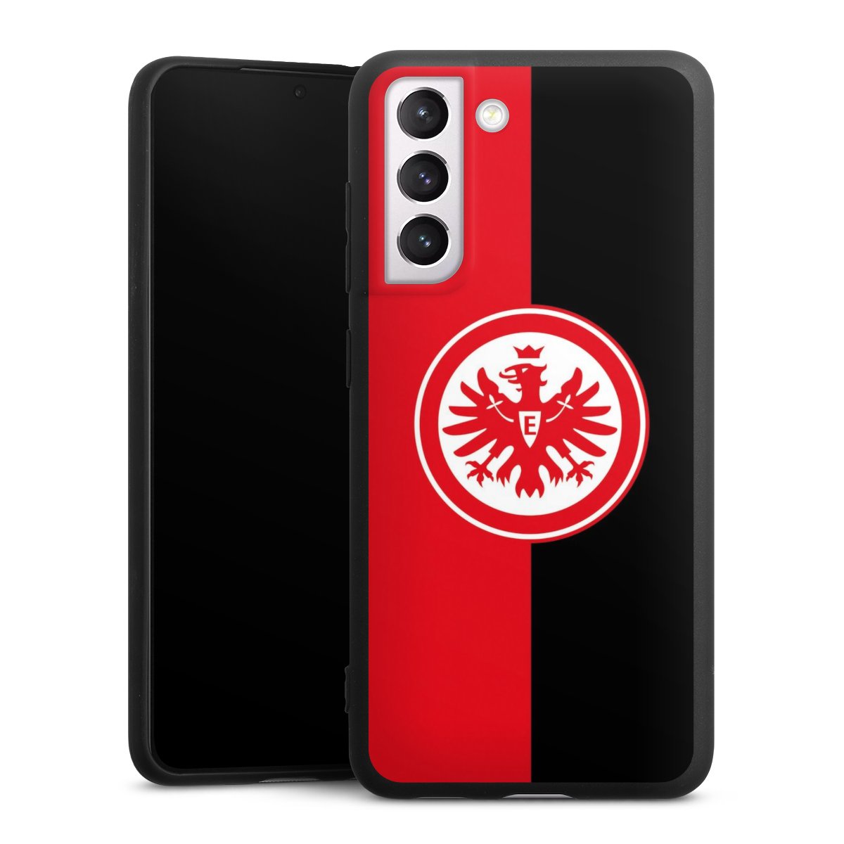 Galaxy S21 FE 5G Handy Premium Silikon Hülle Handyhülle schwarz Case Official Licensed Product Eintracht Frankfurt Sge Silikon Premium Case