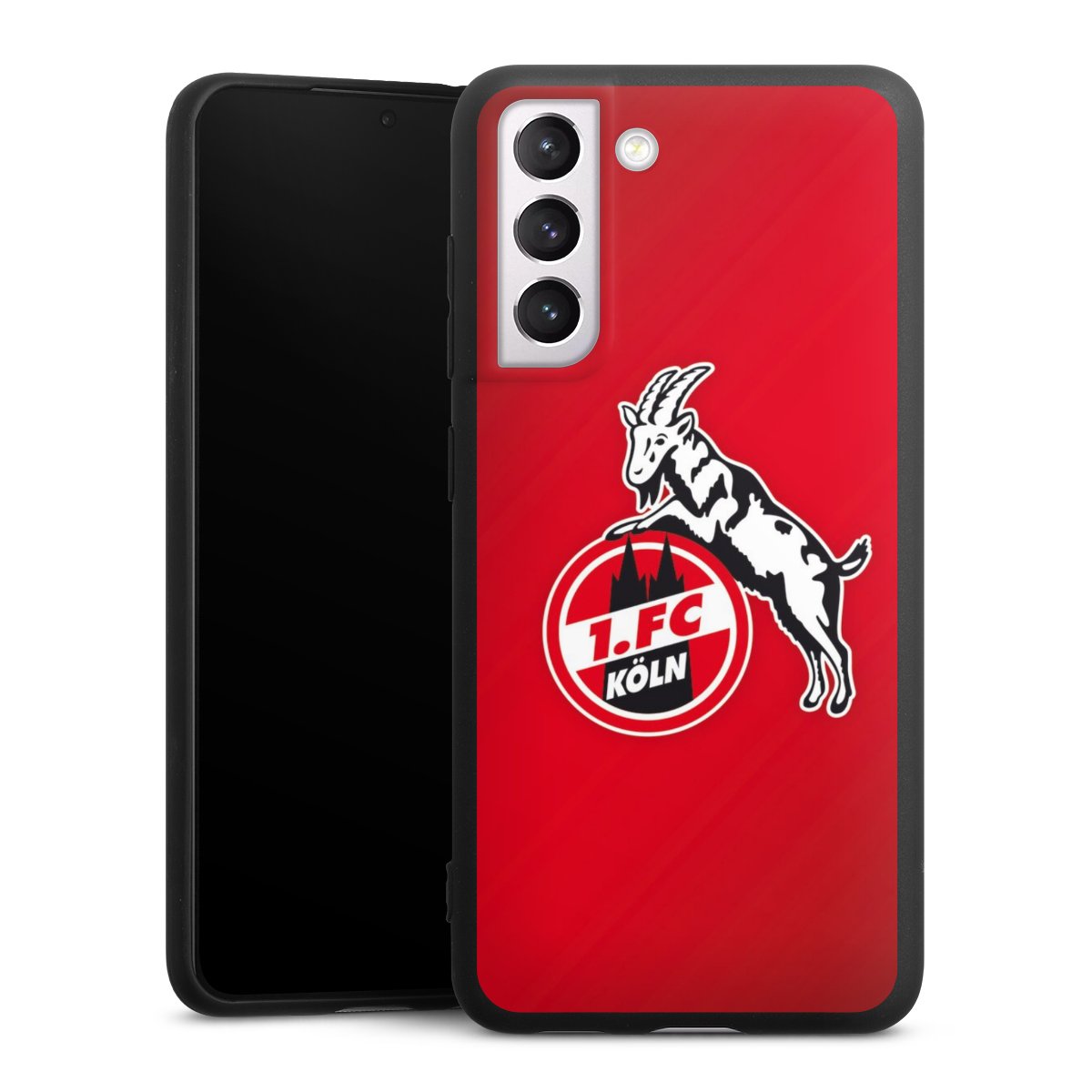 Galaxy S21 FE 5G Handy Premium Silikon Hülle Handyhülle schwarz Case Official Licensed Product Effzeh 1. Fc Köln Silikon Premium Case