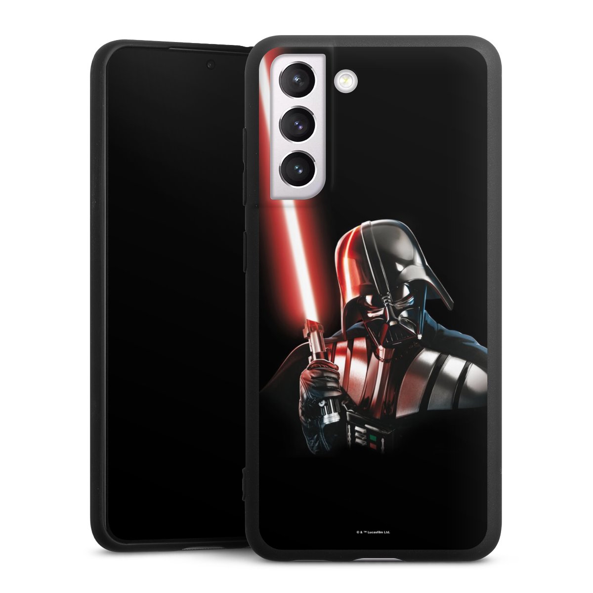 Galaxy S21 FE 5G Handy Premium Silikon Hülle Handyhülle schwarz Case Star Wars Merchandise Darth Vader Silikon Premium Case