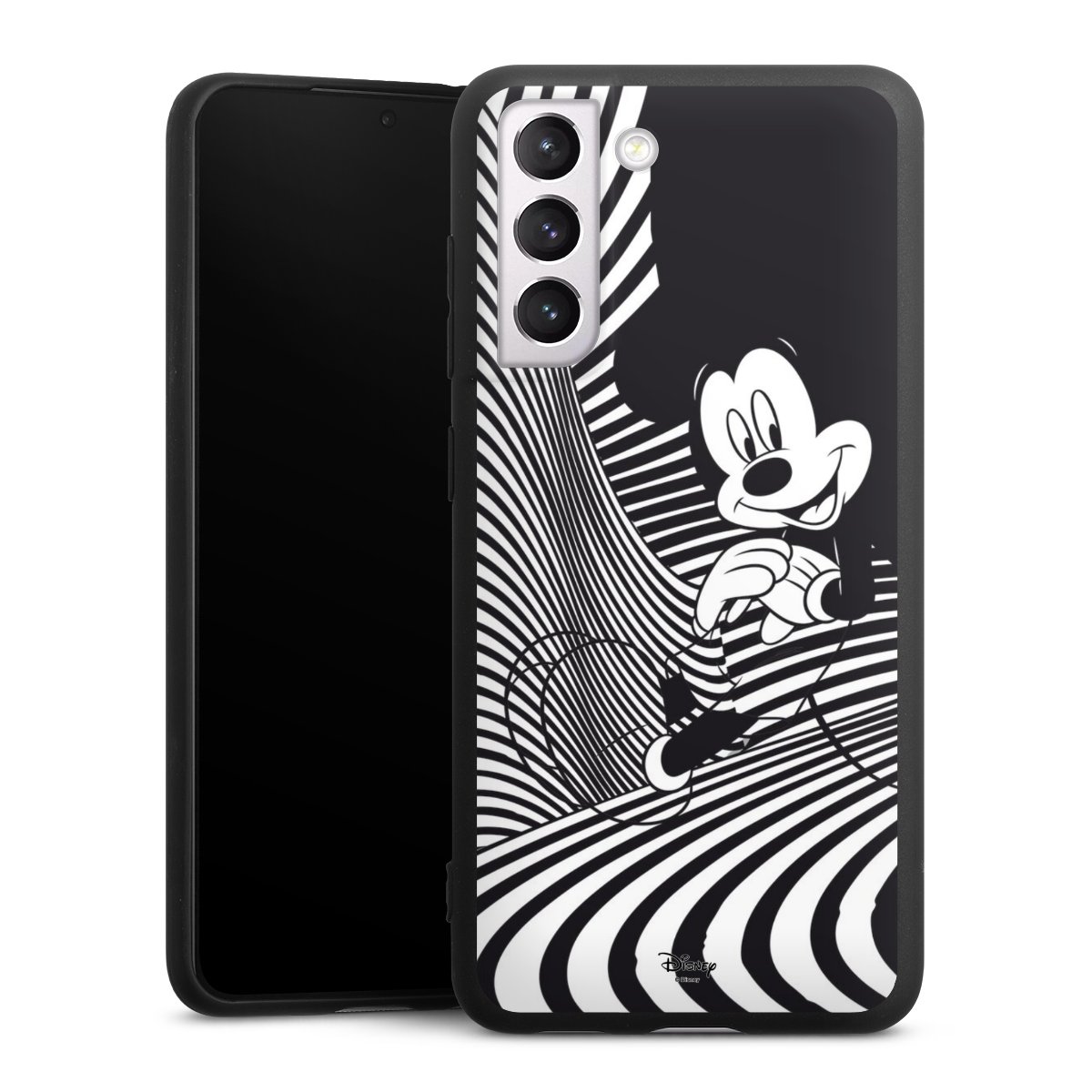 Galaxy S21 FE 5G Handy Premium Silikon Hülle Handyhülle schwarz Case Disney Official Licensed Product Mickey Mouse Silikon Premium Case