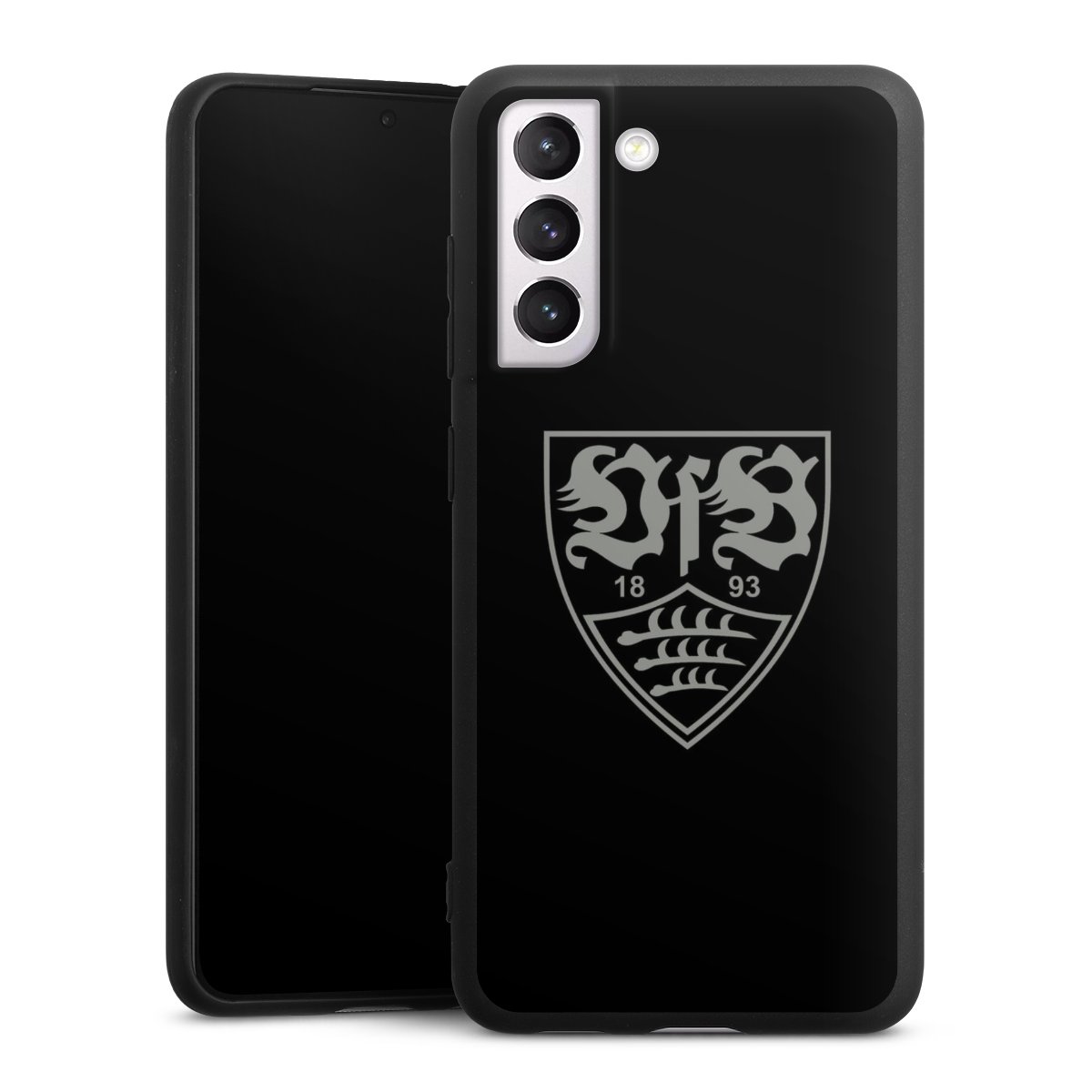 Galaxy S21 FE 5G Handy Premium Silikon Hülle Handyhülle schwarz Case Official Licensed Product Vfb Stuttgart Silikon Premium Case