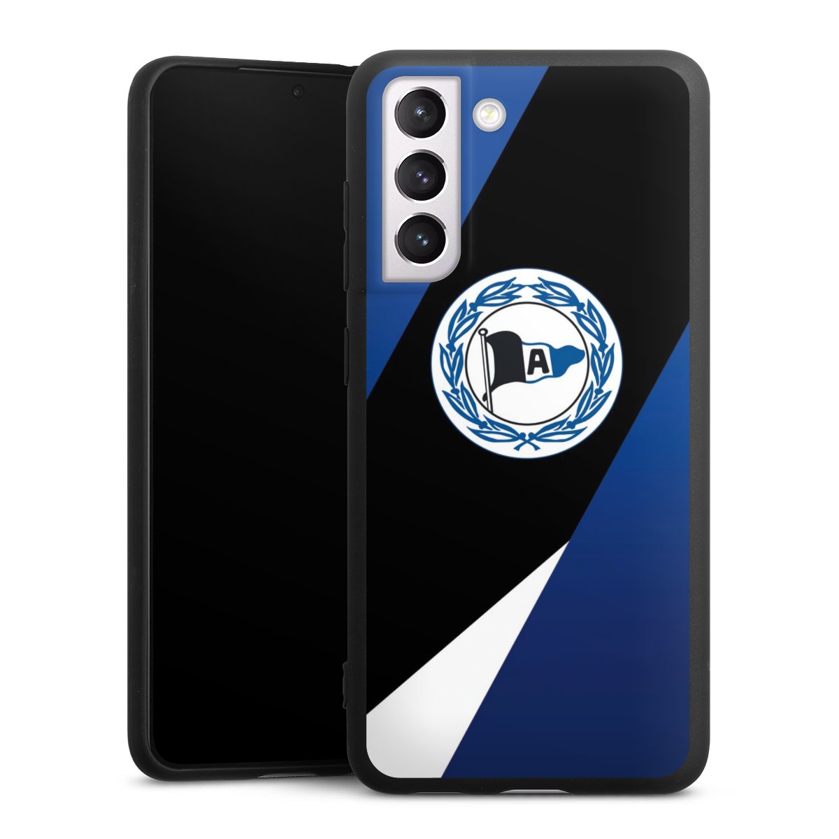 Galaxy S21 FE 5G Handy Premium Silikon Hülle Handyhülle schwarz Case Official Licensed Product Arminia Bielefeld Dsc Silikon Premium Case