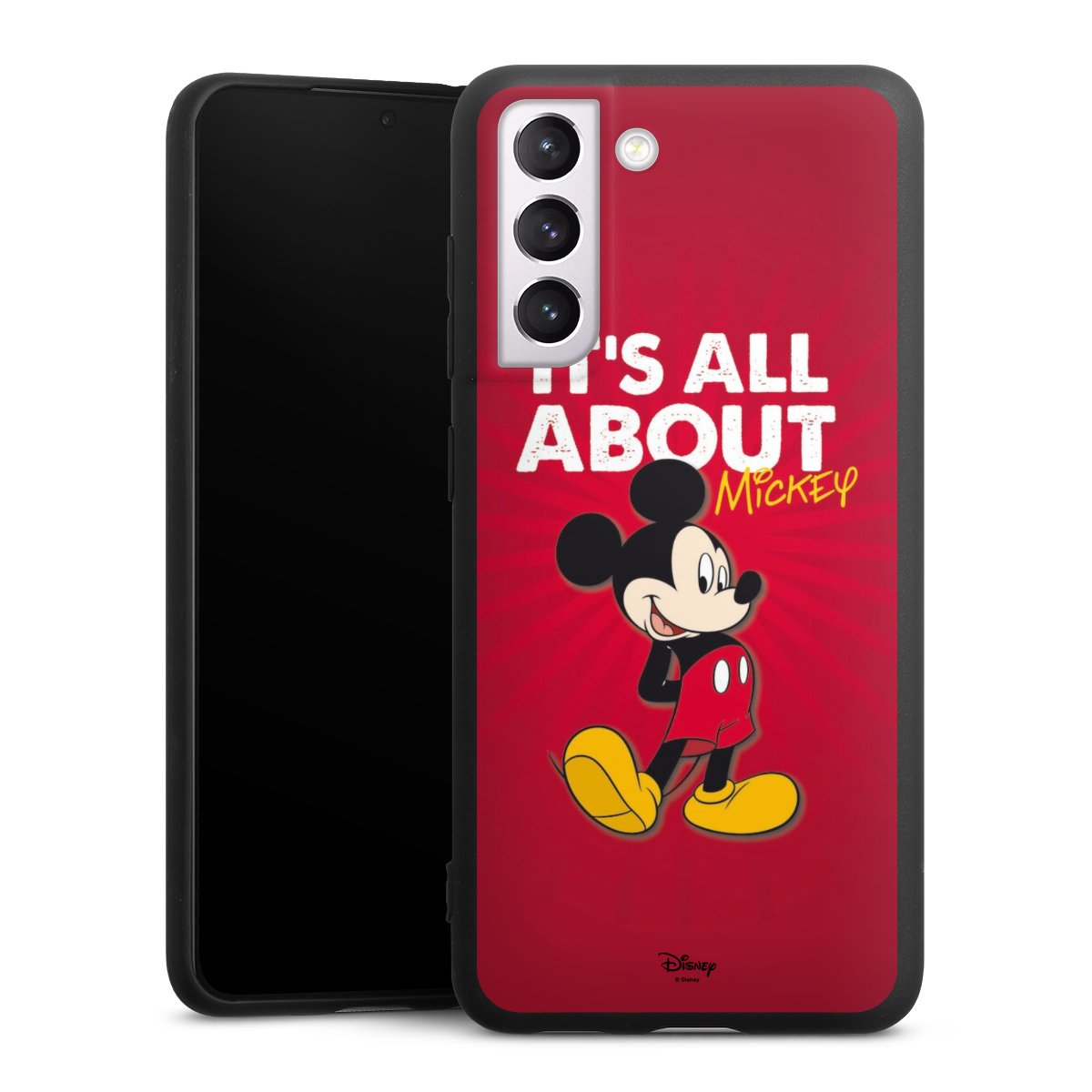 Galaxy S21 FE 5G Handy Premium Silikon Hülle Handyhülle schwarz Case Mouse Disney Official Licensed Product Silikon Premium Case