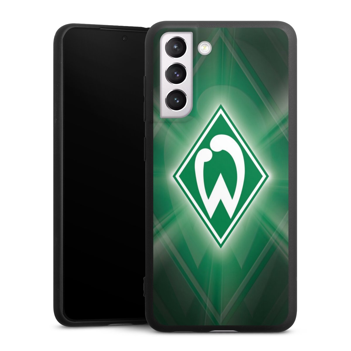 Galaxy S21 FE 5G Handy Premium Silikon Hülle Handyhülle schwarz Case Sv Werder Bremen Official Licensed Product Coat Of Arms Silikon Premium Case