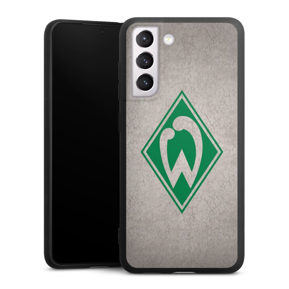 Galaxy S21 FE 5G Handy Premium Silikon Hülle Handyhülle schwarz Case Sv Werder Bremen Concrete Official Licensed Product Silikon Premium Case