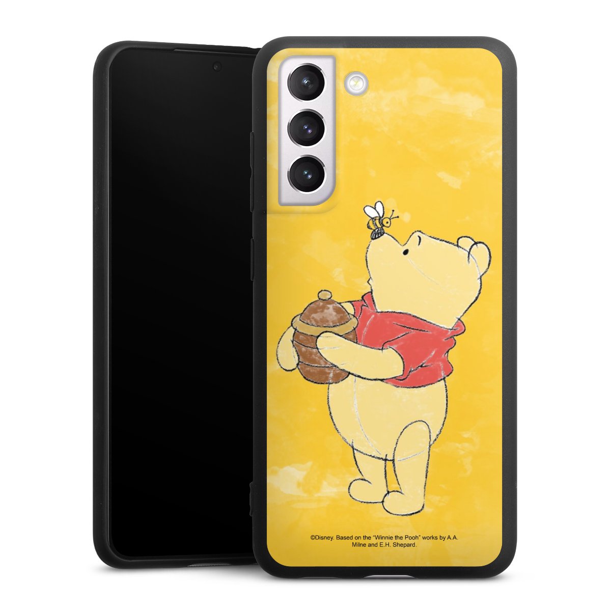 Galaxy S21 FE 5G Handy Premium Silikon Hülle Handyhülle schwarz Case Official Licensed Product Winnie The Pooh Disney Silikon Premium Case