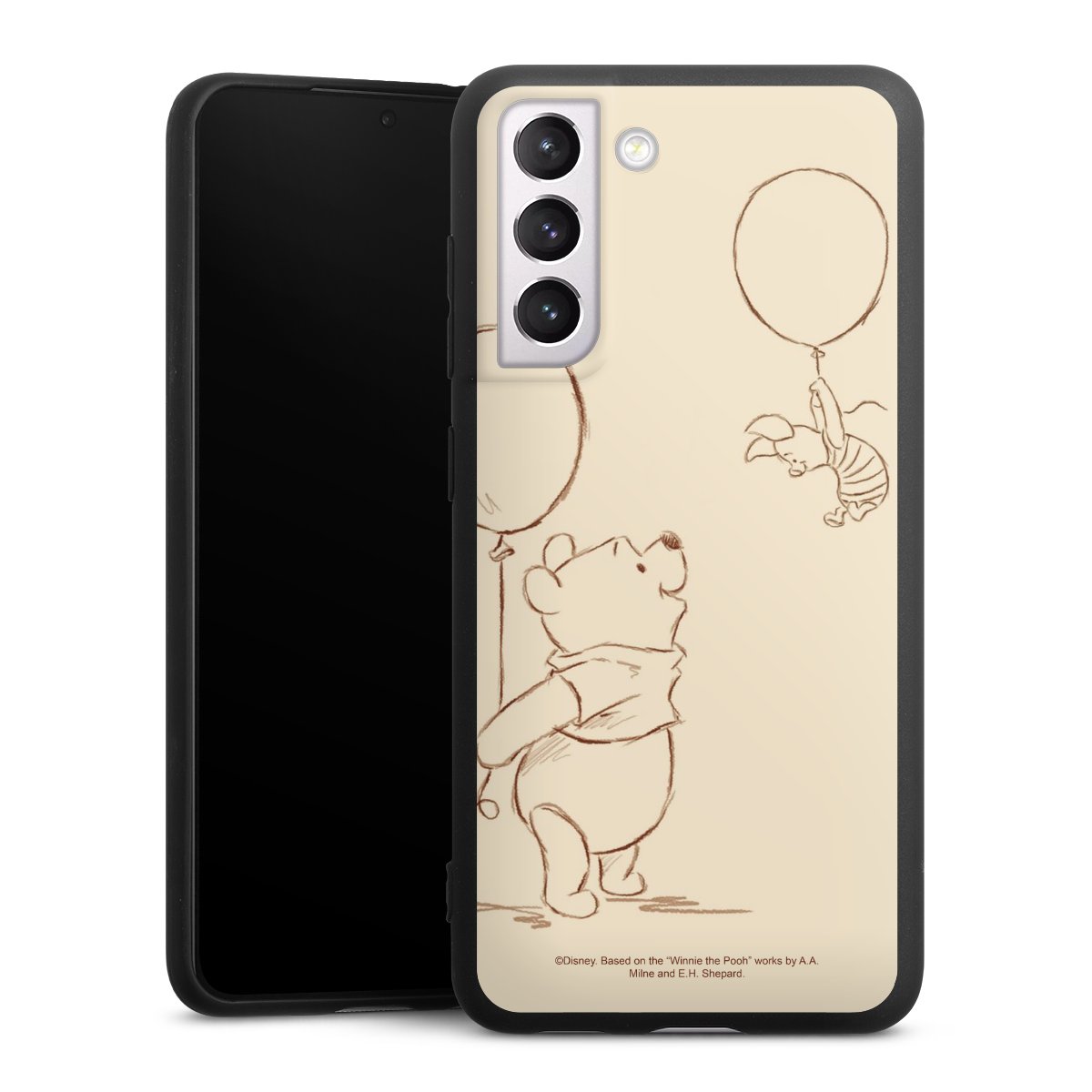 Galaxy S21 FE 5G Handy Premium Silikon Hülle Handyhülle schwarz Case Official Licensed Product Winnie The Pooh Disney Silikon Premium Case