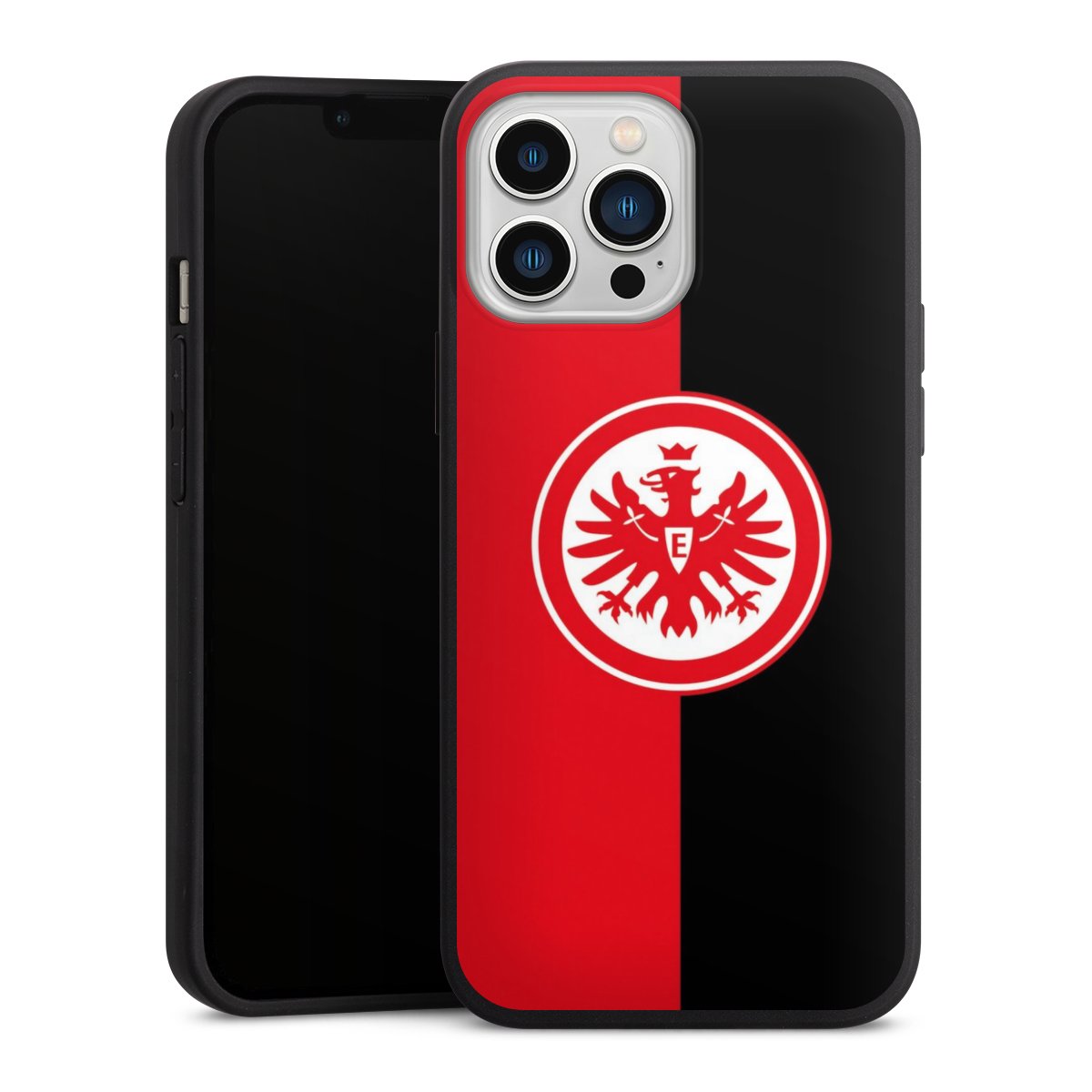 iPhone 13 Pro Max Handy Premium Silikon Hülle Handyhülle schwarz Case Official Licensed Product Eintracht Frankfurt Sge Silikon Premium Case