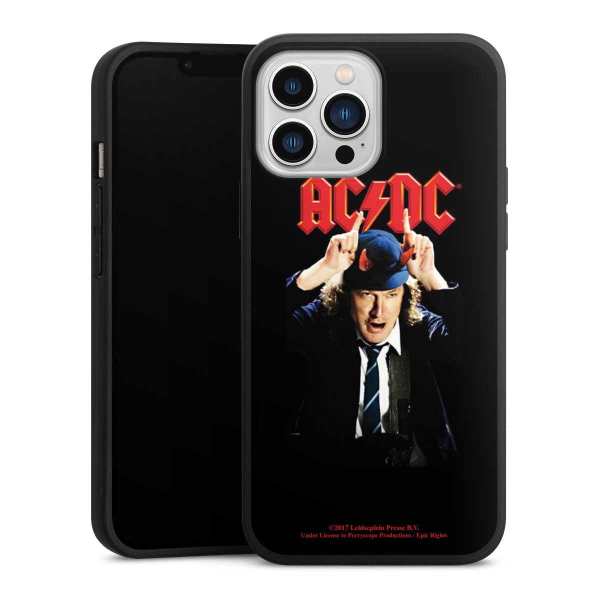 iPhone 13 Pro Max Handy Premium Silikon Hülle Handyhülle schwarz Case Merchandise Acdc Riverplate Silikon Premium Case