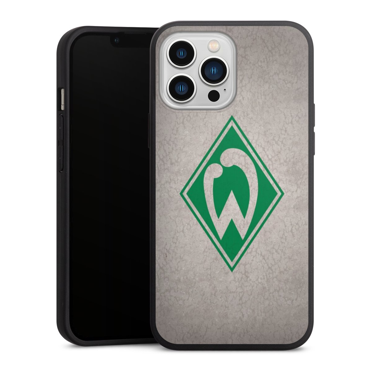 iPhone 13 Pro Max Handy Premium Silikon Hülle Handyhülle schwarz Case Sv Werder Bremen Concrete Official Licensed Product Silikon Premium Case