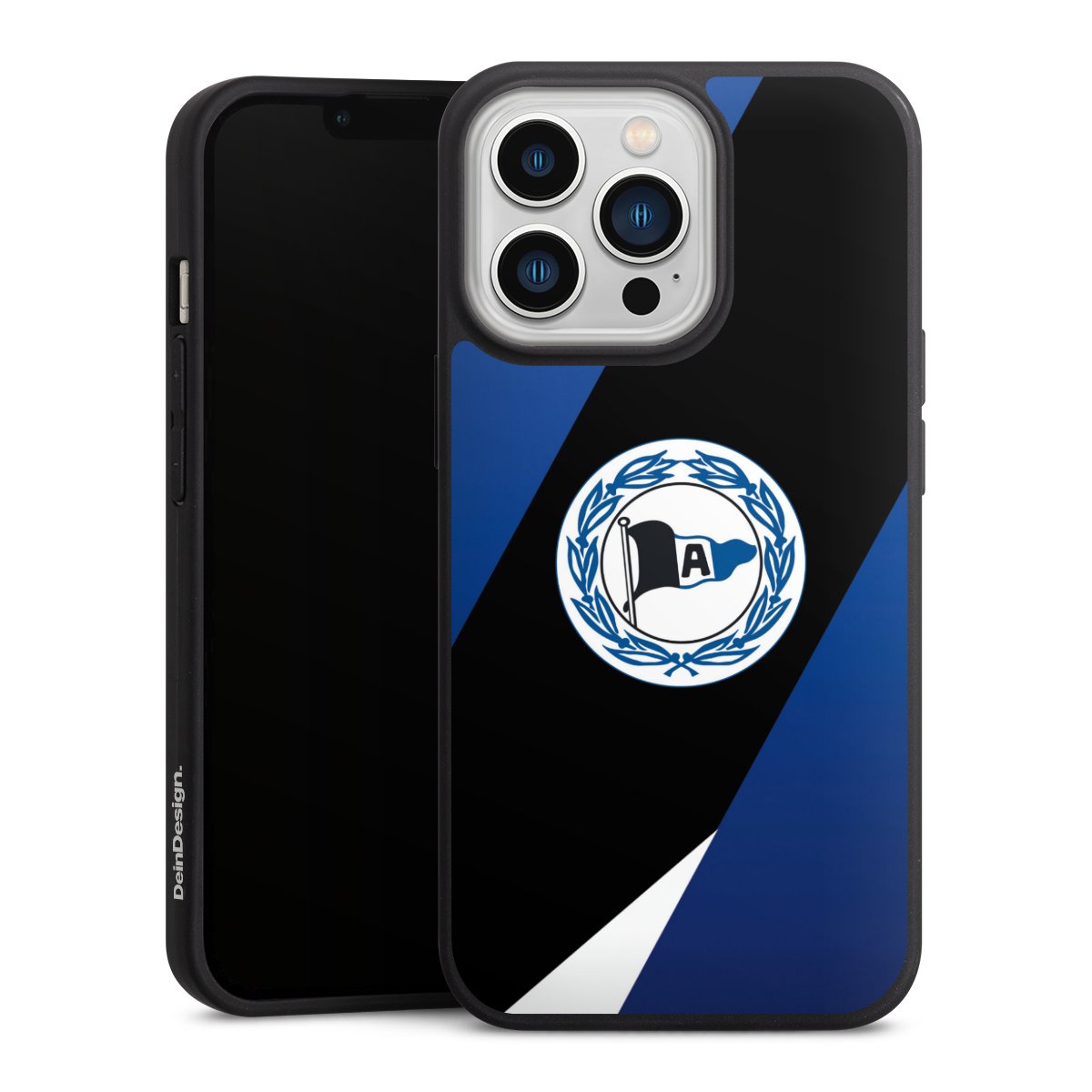 iPhone 13 Pro Handy Premium Silikon Hülle Handyhülle schwarz Case Official Licensed Product Arminia Bielefeld Dsc Silikon Premium Case