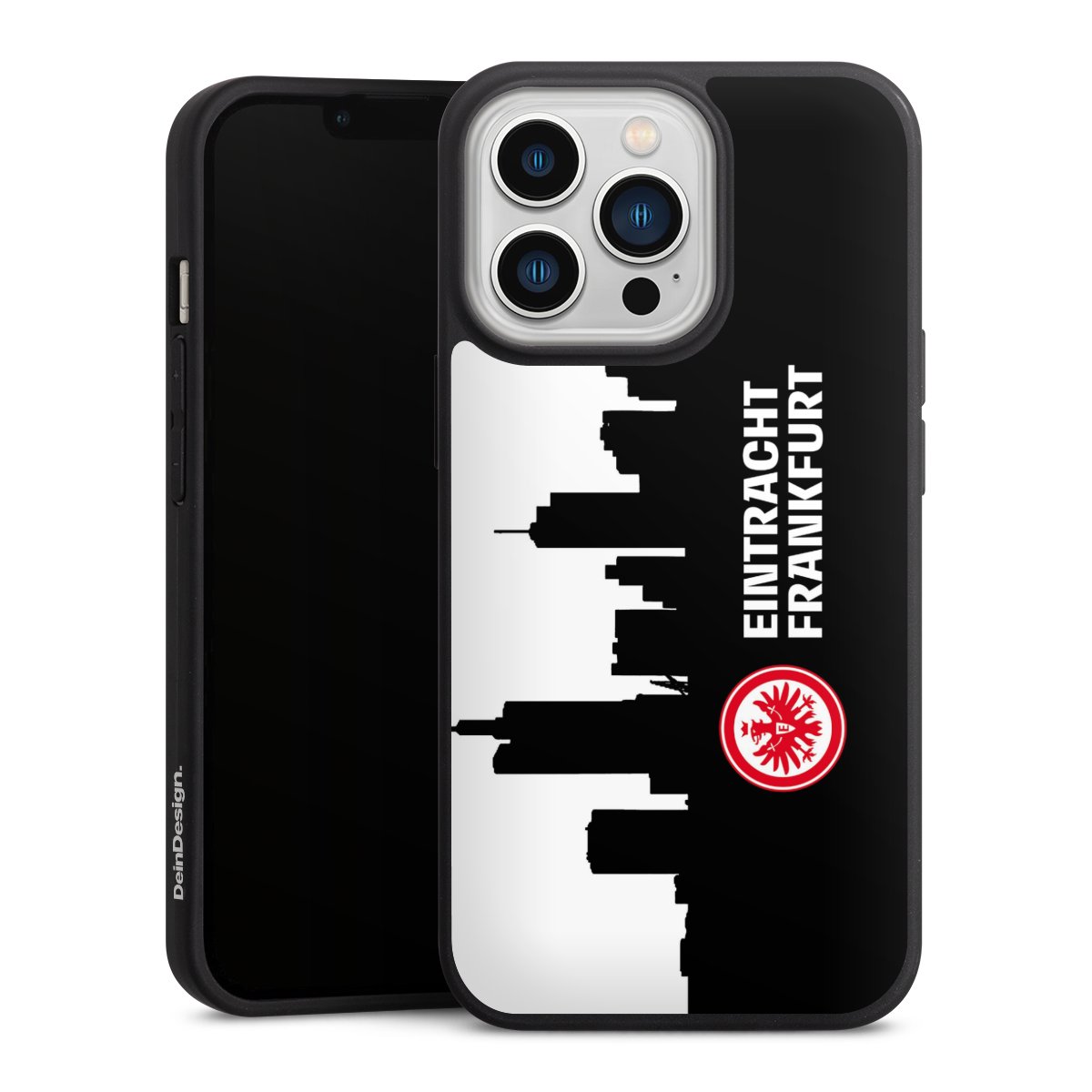 iPhone 13 Pro Handy Premium Silikon Hülle Handyhülle schwarz Case Sge Eintracht Frankfurt Official Licensed Product Silikon Premium Case