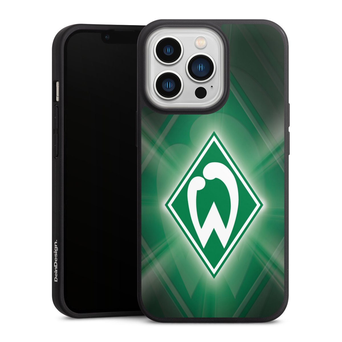 iPhone 13 Pro Handy Premium Silikon Hülle Handyhülle schwarz Case Sv Werder Bremen Official Licensed Product Coat Of Arms Silikon Premium Case