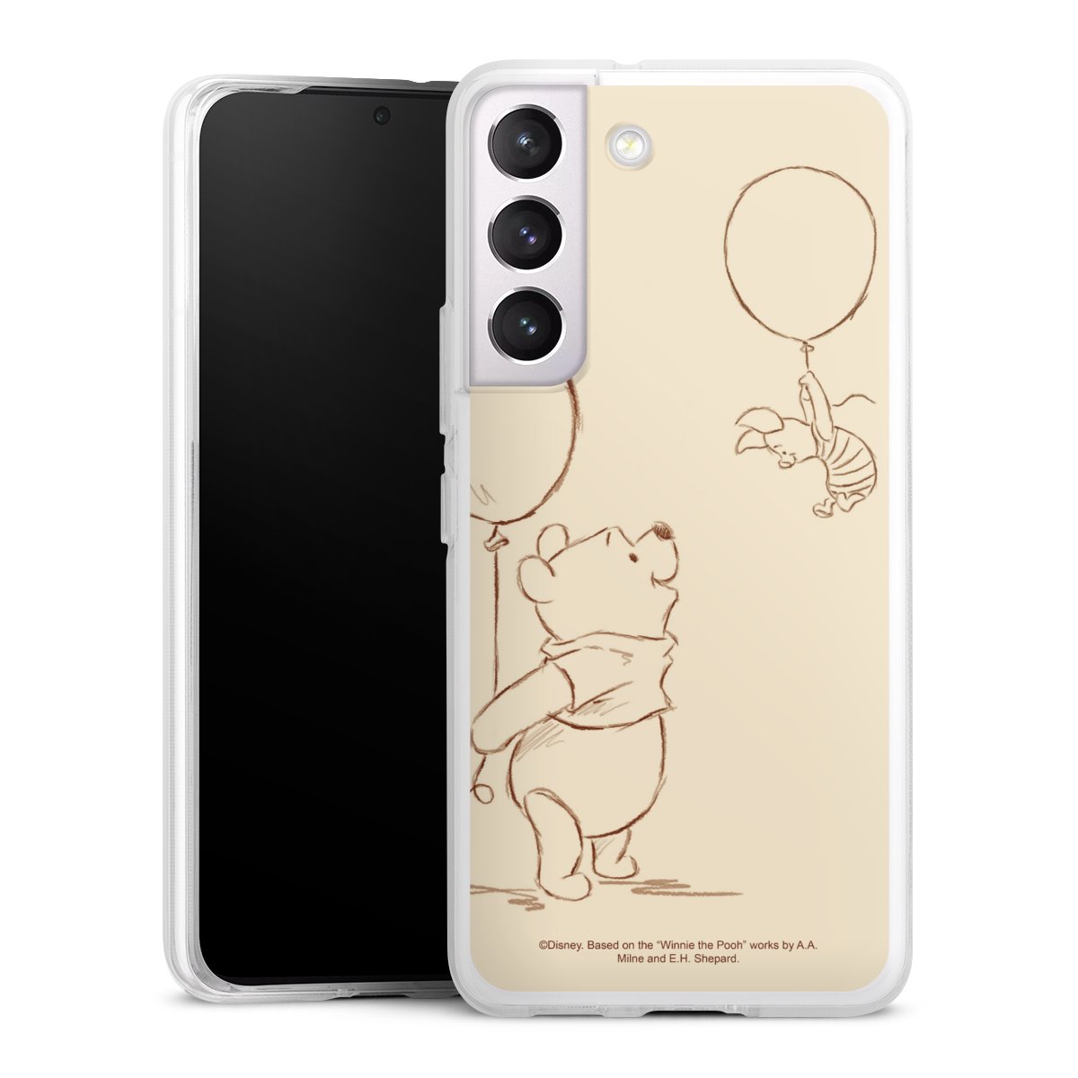 Galaxy S22 Handy Silikon Hülle Case transparent Handyhülle Official Licensed Product Winnie The Pooh Disney Silikon Case