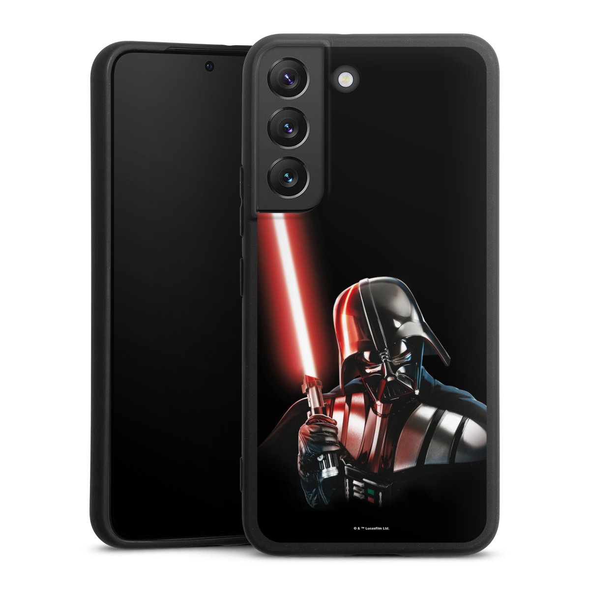 Galaxy S22 Handy Premium Silikon Hülle Handyhülle schwarz Case Star Wars Merchandise Darth Vader Silikon Premium Case