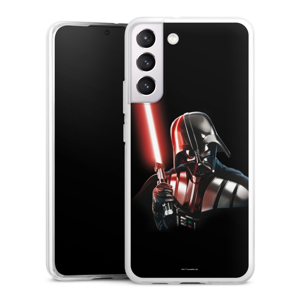 Galaxy S22+ Handy Silikon Hülle Case transparent Handyhülle Star Wars Merchandise Darth Vader Silikon Case