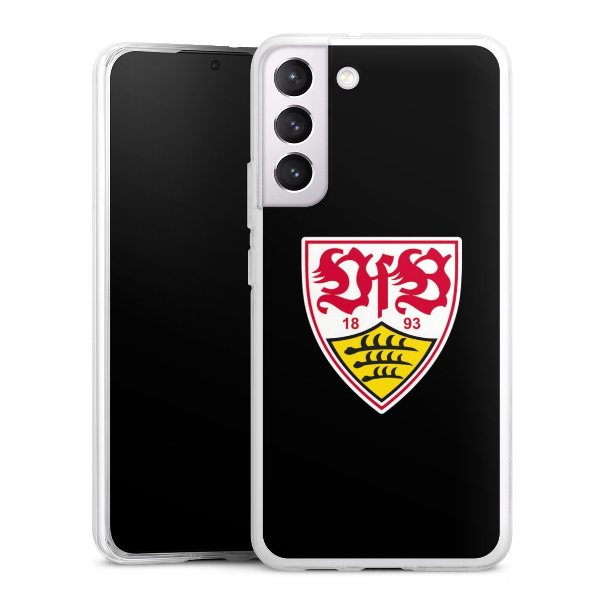 Galaxy S22+ Handy Silikon Hülle Case transparent Handyhülle Vfb Stuttgart Official Licensed Product Coat Of Arms Silikon Case