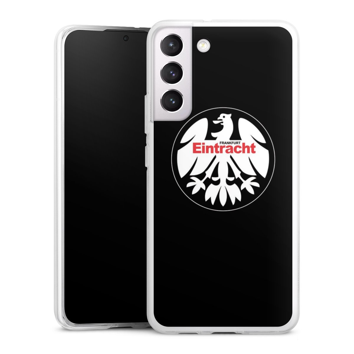 Galaxy S22+ Handy Silikon Hülle Case transparent Handyhülle Official Licensed Product Eintracht Frankfurt Sge Silikon Case