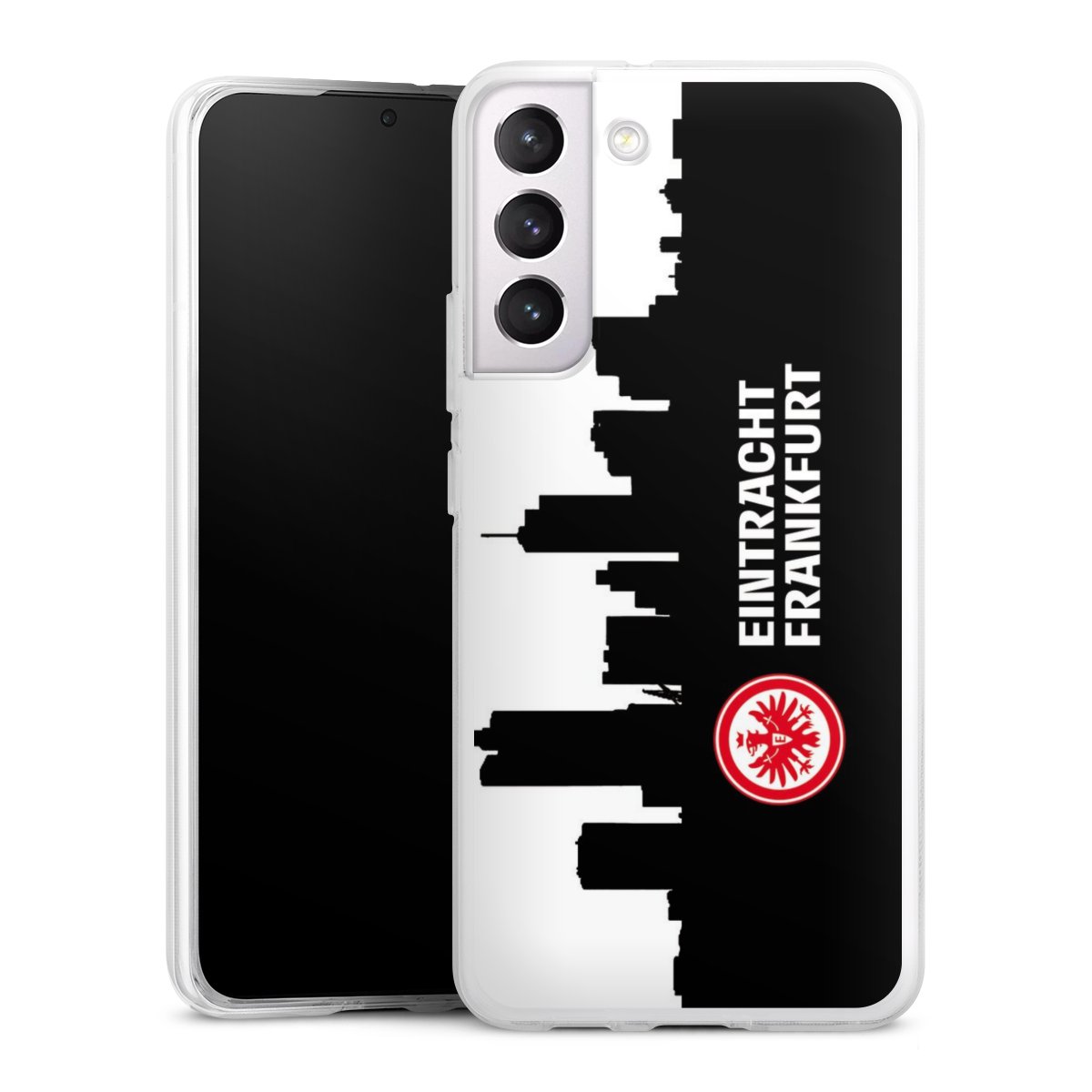 Galaxy S22+ Handy Silikon Hülle Case transparent Handyhülle Sge Eintracht Frankfurt Official Licensed Product Silikon Case