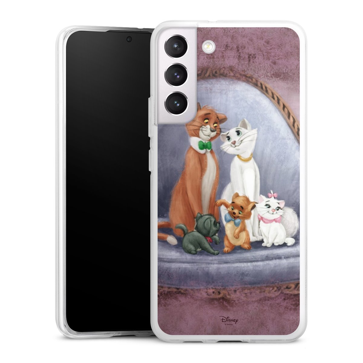 Galaxy S22+ Handy Silikon Hülle Case transparent Handyhülle Official Licensed Product Disney Aristocats Silikon Case