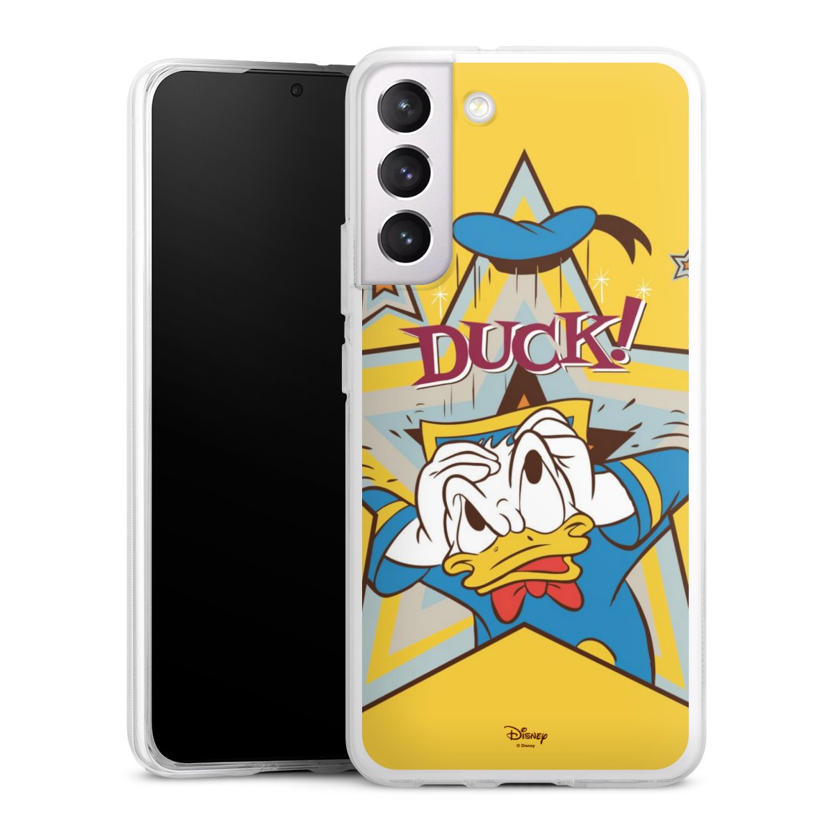 Galaxy S22+ Handy Silikon Hülle Case transparent Handyhülle Official Licensed Product Donald Duck Disney Silikon Case