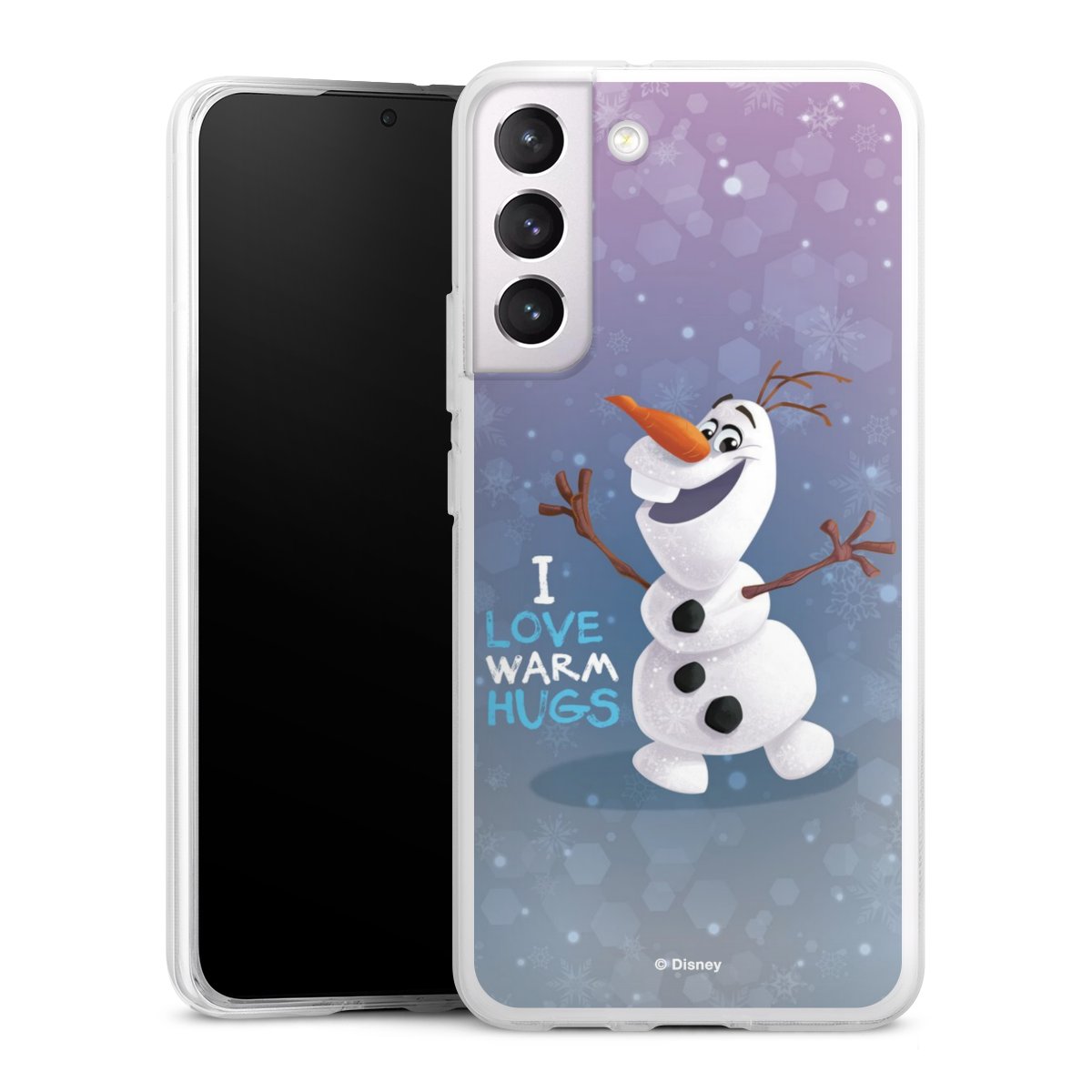 Galaxy S22+ Handy Silikon Hülle Case transparent Handyhülle Frozen Frozen Olaf Official Licensed Product Silikon Case