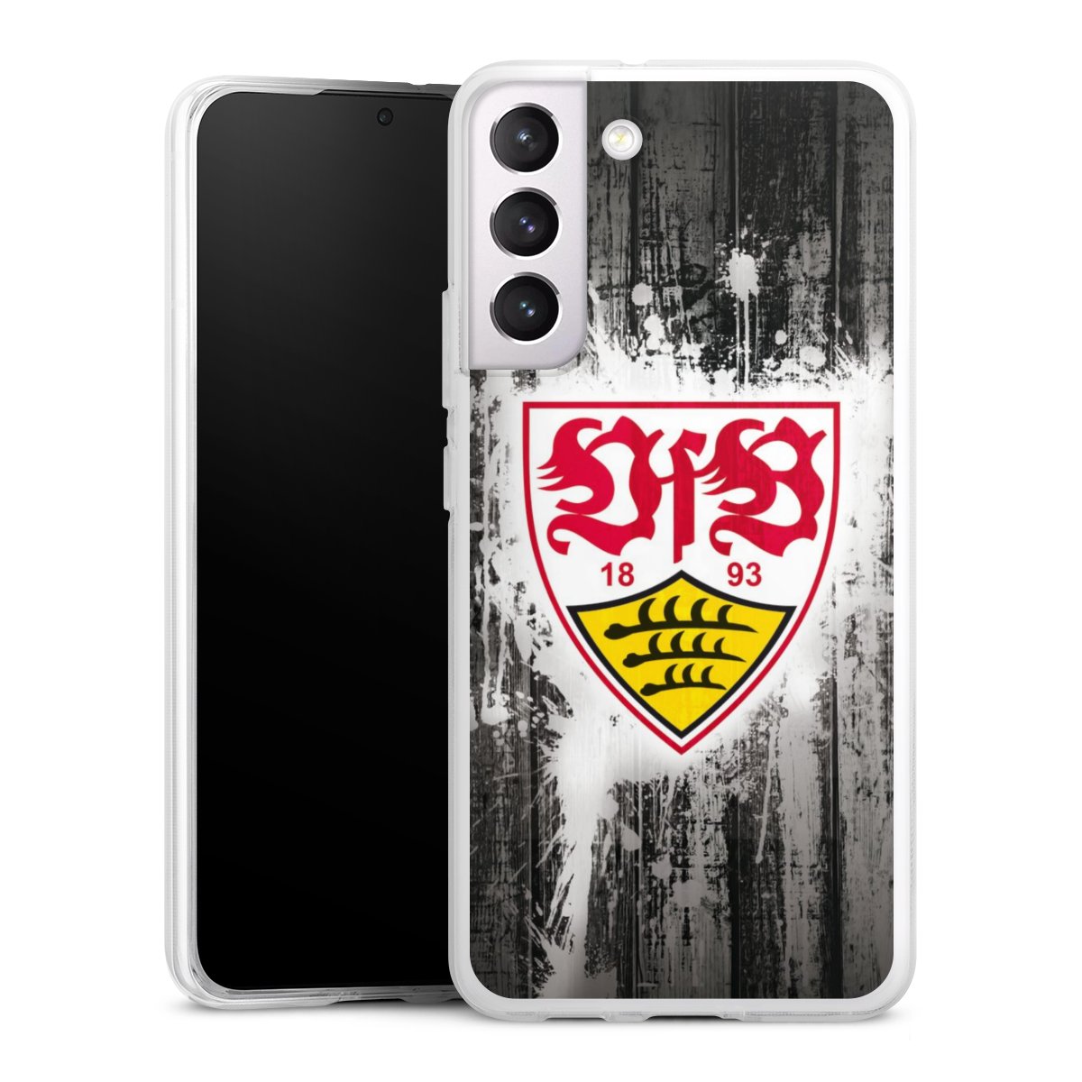 Galaxy S22+ Handy Silikon Hülle Case transparent Handyhülle Vfb Stuttgart Official Licensed Product Silikon Case