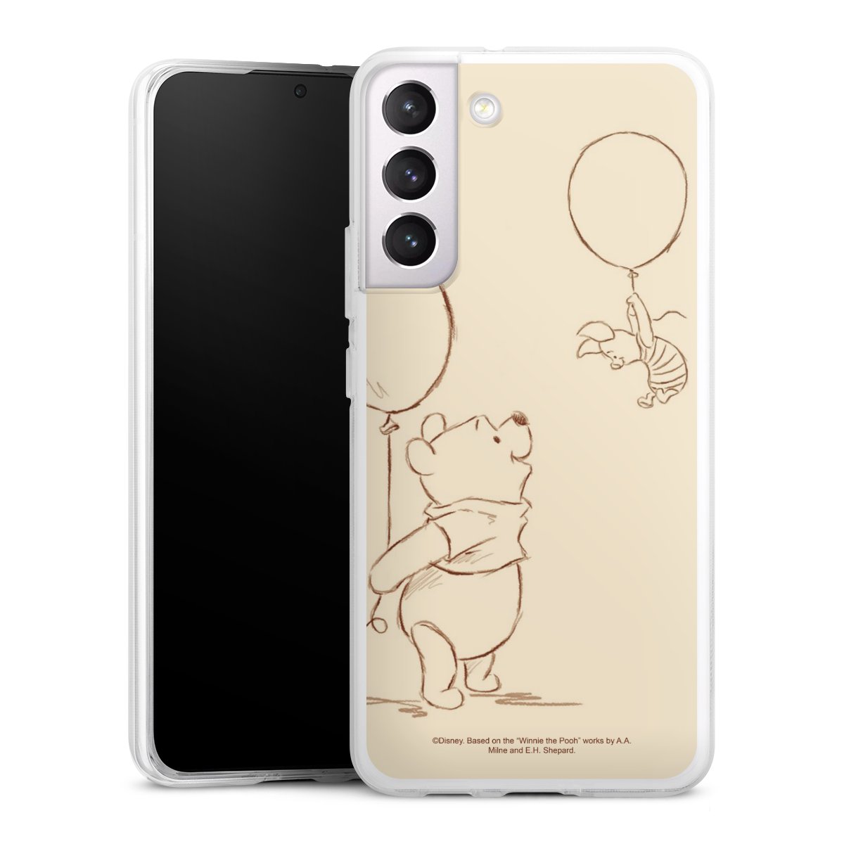 Galaxy S22+ Handy Silikon Hülle Case transparent Handyhülle Official Licensed Product Winnie The Pooh Disney Silikon Case