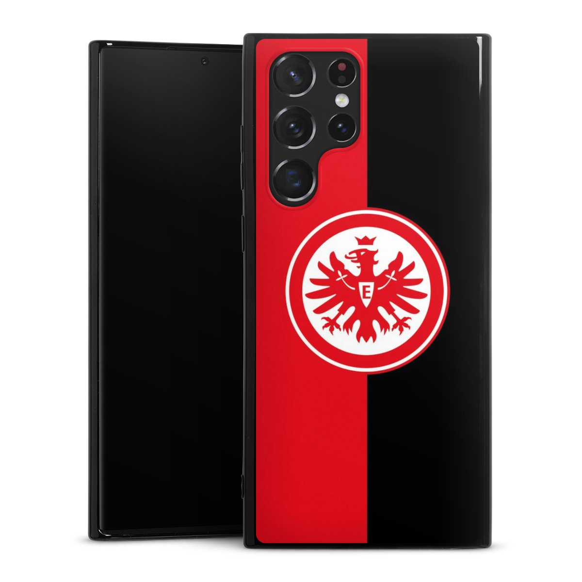 Galaxy S22 Ultra Handy Silikon Hülle Case schwarz Handyhülle Official Licensed Product Eintracht Frankfurt Sge