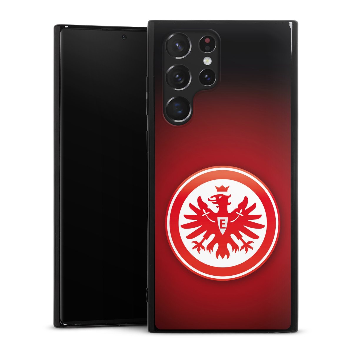 Galaxy S22 Ultra Handy Silikon Hülle Case schwarz Handyhülle Eintracht Frankfurt Official Licensed Product Coat Of Arms